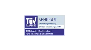 TÜV Saarland Sehr gut ARAG Aktiv-Rechtsschutz für Selbstständige Komfort 2025