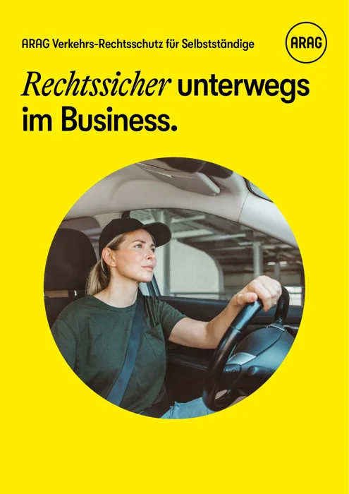 Erste Seite: ARAG Verkehrs-Rechtsschutz für Selbstständige