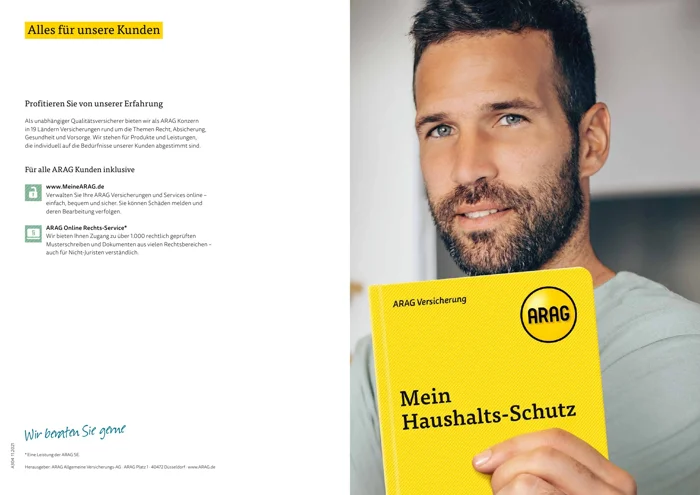 ARAG Broschüre: ARAG Haushalt-Schutz