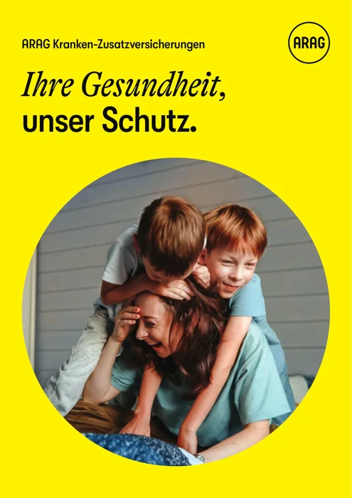 Erste Seite: ARAG Kranken-Zusatzversicherungen