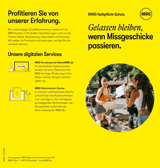 ARAG Broschüre: ARAG Privathaftpflicht